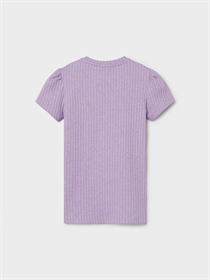 NAME IT Rib T-shirt Najaa Violet Tulle